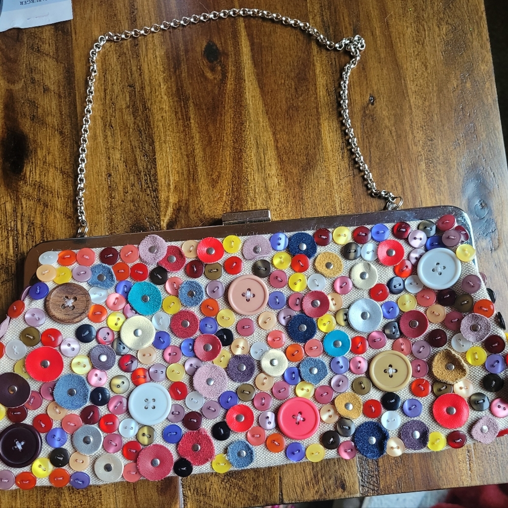 ALDO button purse/clutch